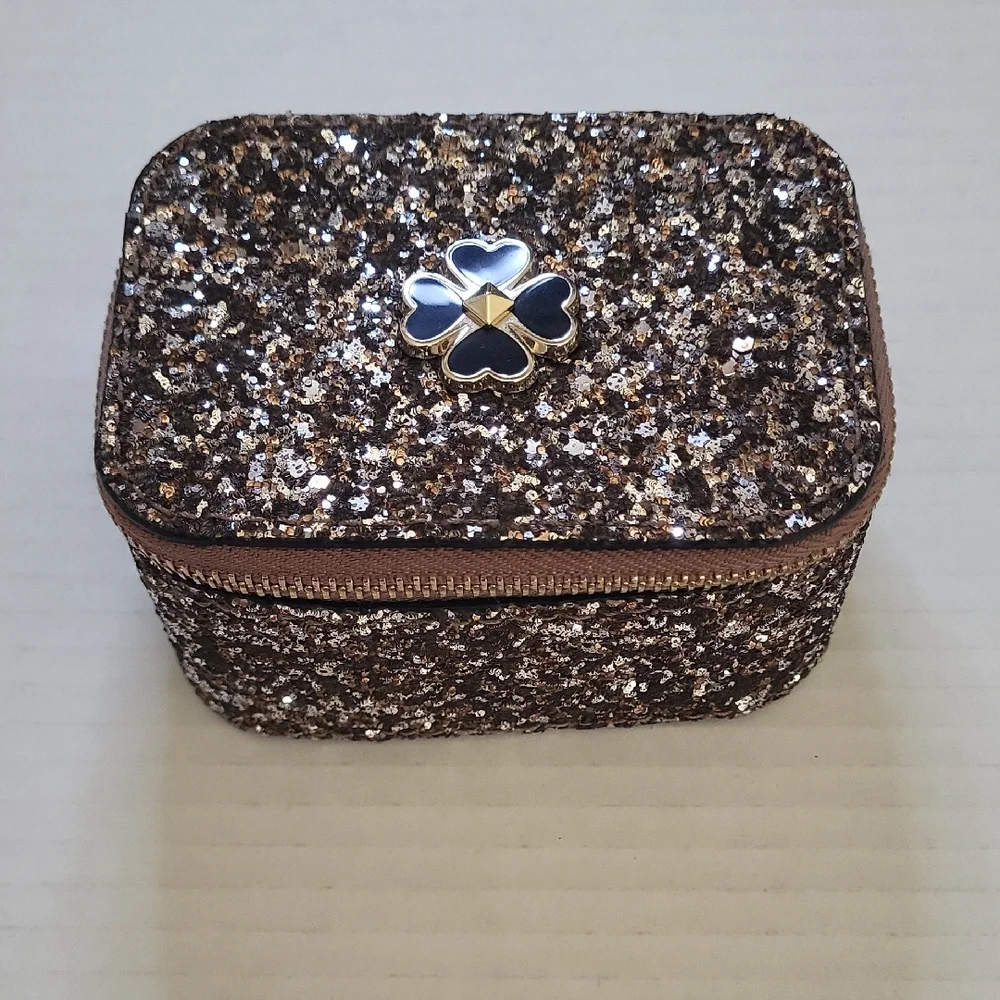 NWT Kate Spade Odette Glitter‎ Jewelry Holder Rock Glitter